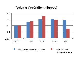 Les opérations de croissance externe menées en 2009 ne font pas le compte