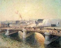 Camille Pissarro (1830-1903)     Le Pont Boieldieu et le faubourg Saint-Sever à Rouen, 1896. Huile sur toile © 2009 Carnegie Museum of Art, Pittsburgh