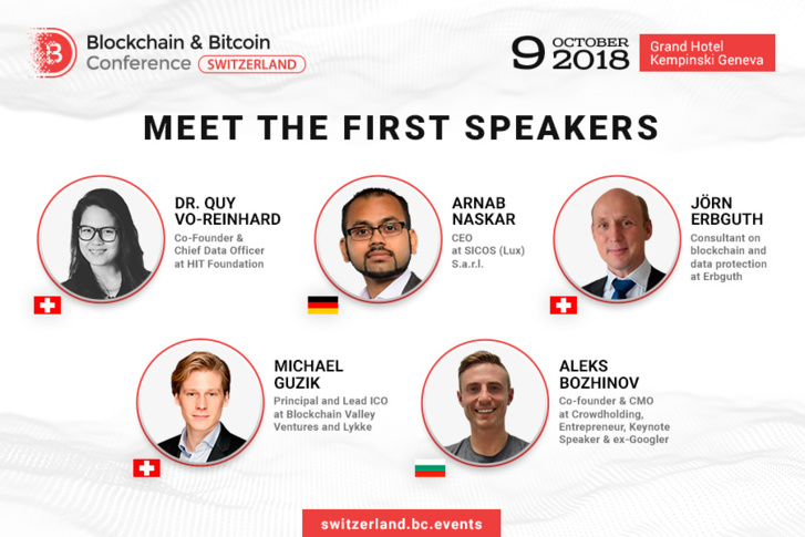 Leading Crypto Experts to Speak at the Blockchain & Bitcoin Conference Switzerland