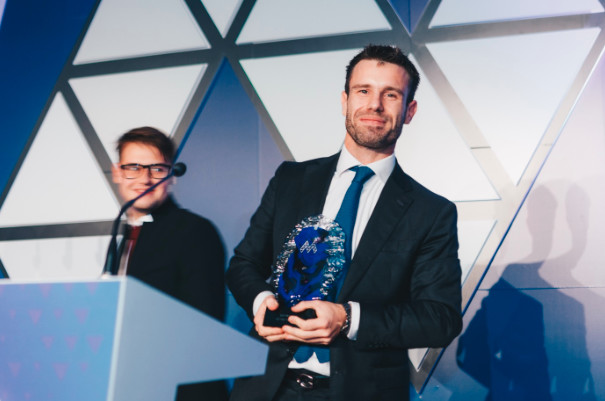 Valerio Gallitto from Greenspider, one of the participating startups in the Startup Village in November 2018, won the award IoT of the Year.