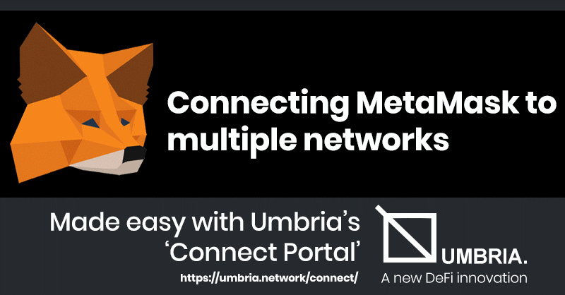 Connecting MetaMask to Binance Smart Chain and other networks made easy with Umbria’s ‘Connect Portal’ 