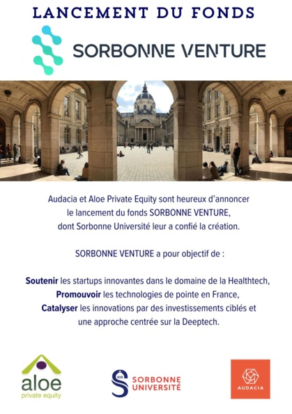 Sorbonne Venture : un nouveau VC pour accompagner les leaders de la Deeptech