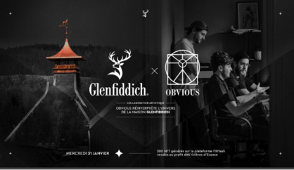 Glenfiddich x Obvious : lancement d'un drop de 300 NFT sur Tezos