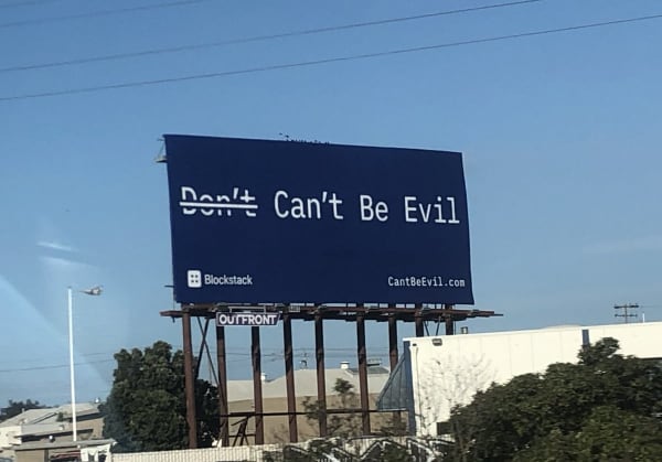 Can’t be evil