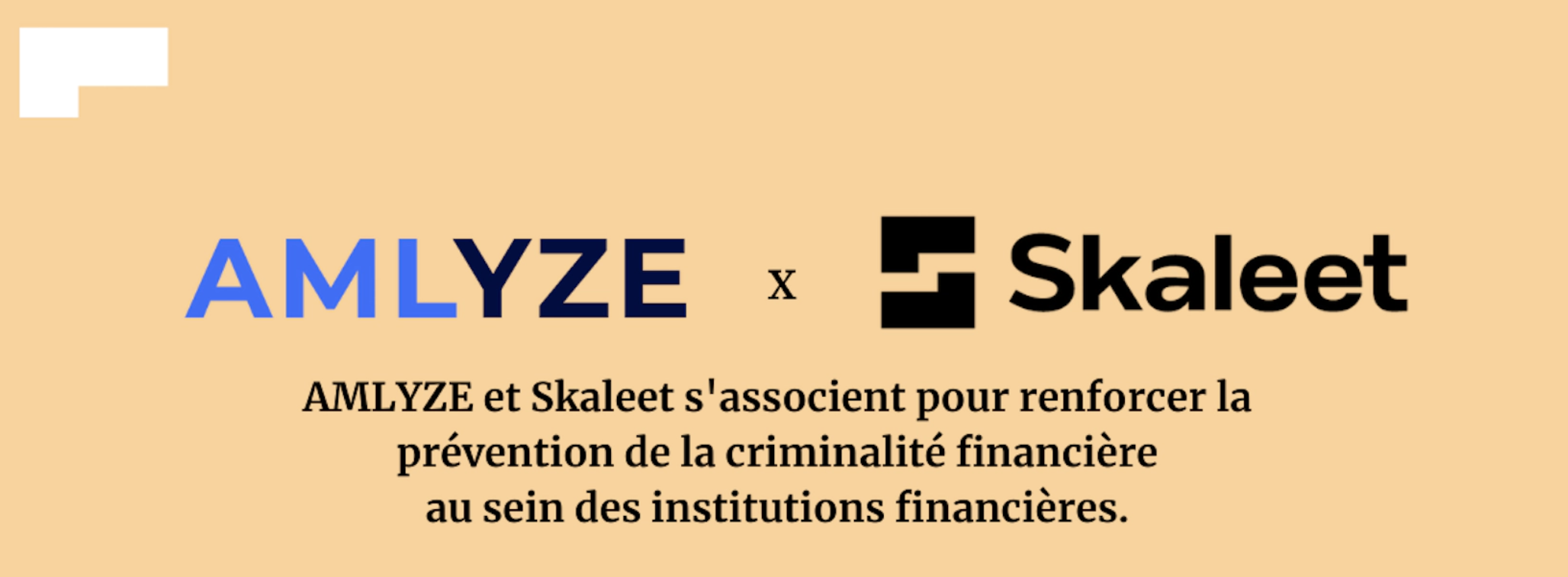 AMLYZE et Skaleet s’associent pour renforcer la prévention de la criminalité financière au sein des institutions financières