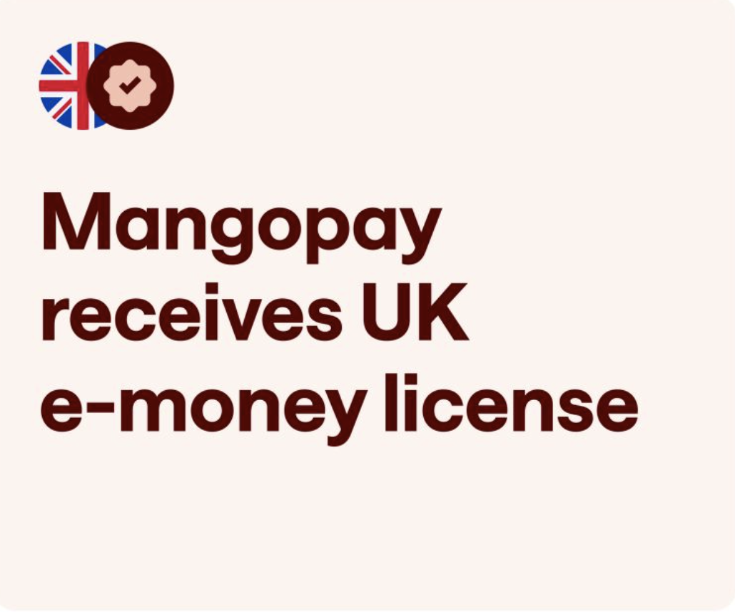 Mangopay obtient l'agrément d'Institution de Monnaie Electronique au Royaume-Uni