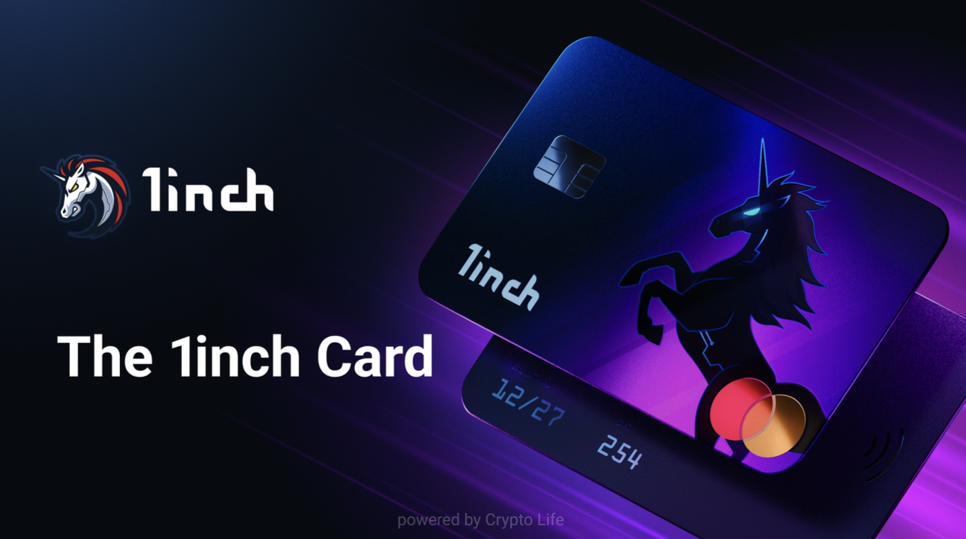 1inch lance la carte de débit Web3 en partenariat avec Mastercard et Crypto Life
