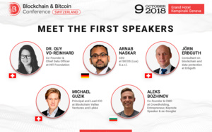 Leading Crypto Experts to Speak at the Blockchain &amp; Bitcoin Conference Switzerland